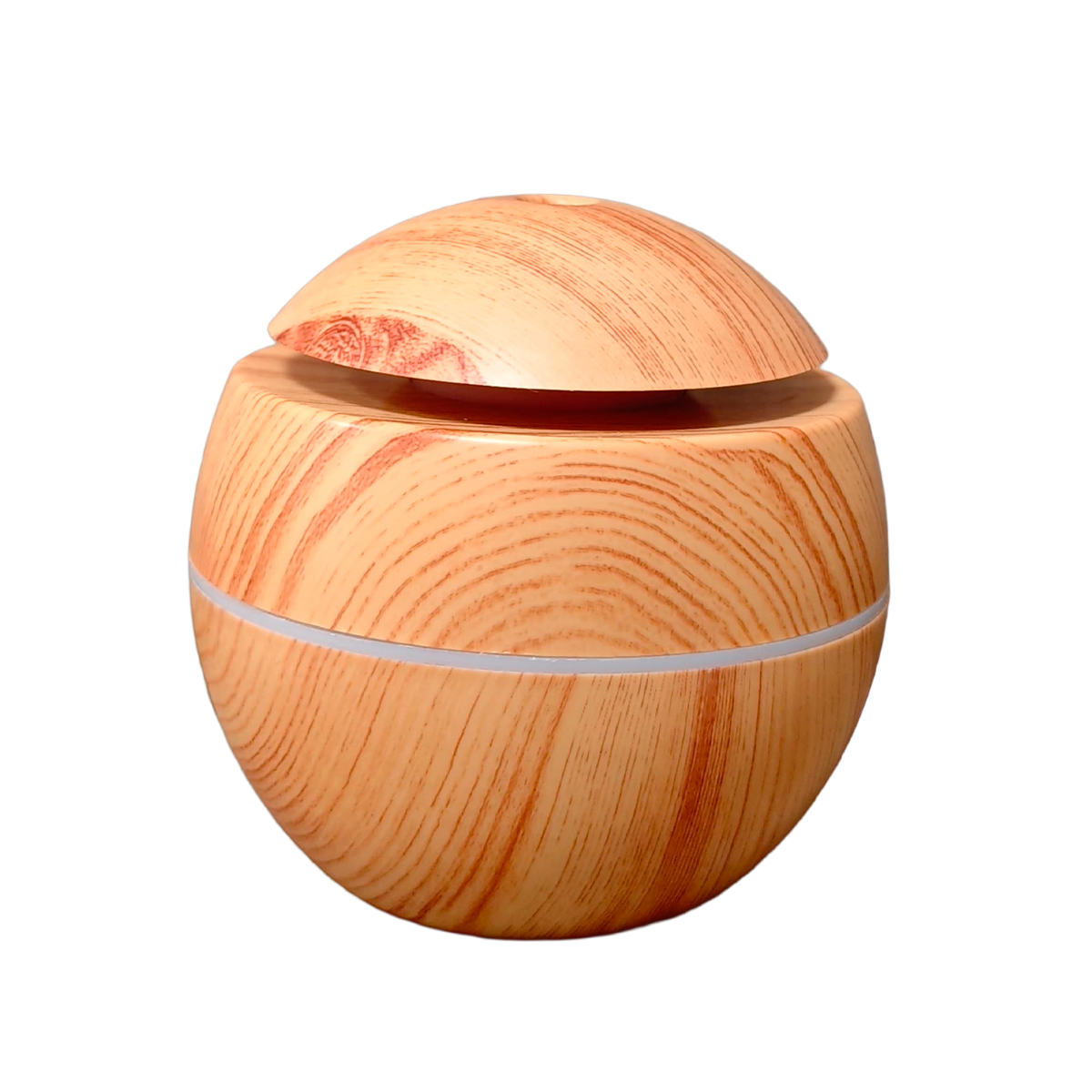 Humidificador bola efecto madera clara