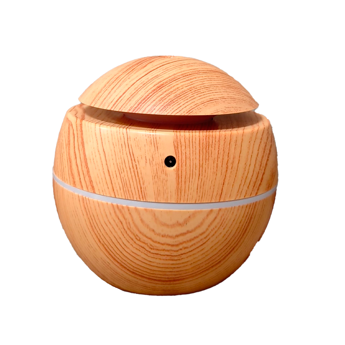 Humidificador bola efecto madera clara