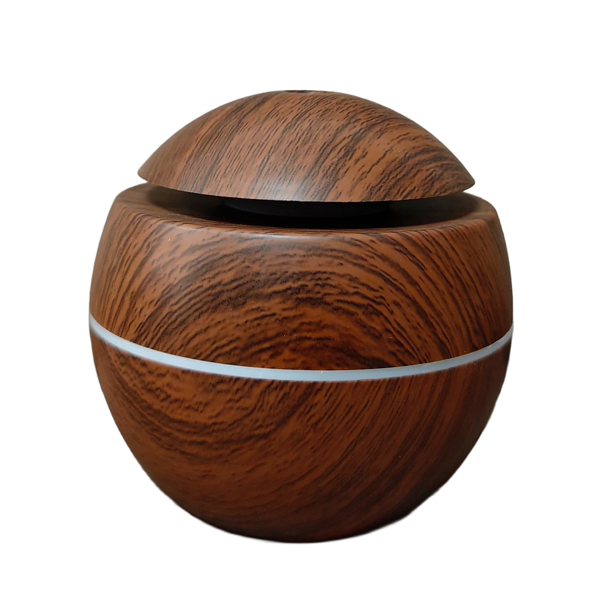 Humidificador bola efecto madera oscura